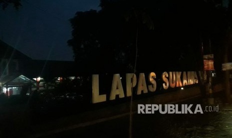 Lapas Sukamiskin, Arcamanik, Bandung, pada Ahad (22/7) terpantau sepi. 