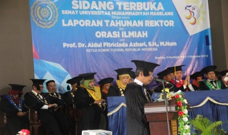 Laporan Tahunan Rektor UM Magelang dan Orasi Ilmiah.