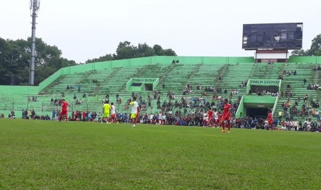 Latihan para pemain Arema FC di Stadion Gajayana, Kota Malang (ilustrasi).