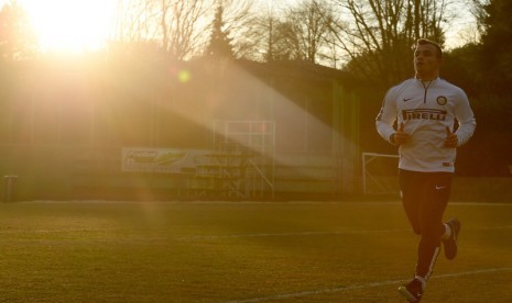 Latihan perdana Xherdan Shaqiri.