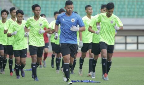 Latihan Timnas Indonesia. 