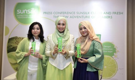 Laudya Cynthia Bella sebagai Brand Ambassador Sunsilk Clean and Fresh.