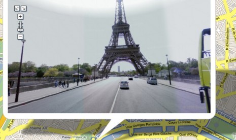 Layanan Google Street View di Kota Paris, Prancis