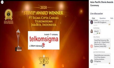 Layanan Integrated Talent Management System dari PT Sigma Cipta Caraka (Telkomsigma), INGENIUM, mendapat apresiasi di ajang penghargaan internasional ASIA-PACIFIC STEVIE AWARDS 2020 dengan meraih Bronze 2020 Stevie® Winner dalam kategori Award for the Innovative Use of Technology in Human Resources, Selasa (22/9).