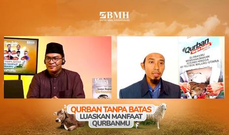 Laznas BMH menggelar publik ekspos BMH heroisme dai pedalaman dalam menyalurkan qurban, Kamis (8/7).