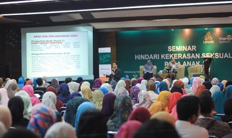 Laznas BSM menggelar seminar bertema 'Hindari Kekerasan Seksual Pada Anak', di Jakarta, Rabu (4/6).