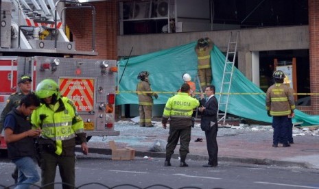 Ledakan di Bogota, Kolombia, Kamis sore (2/7).