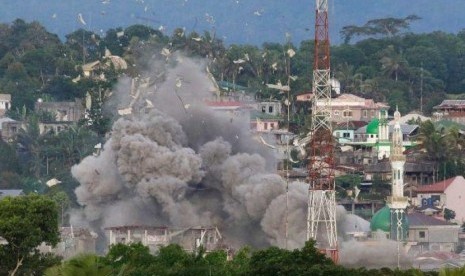 Ledakan terjadi di Kota Marawi, Australia.