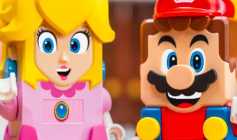 LEGO Group mengumumkan bahwa LEGO Peach akan bergabung dalam dunia LEGO Super Mario.  (ilustrasi)