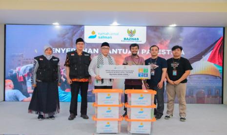 Lembaga Amil Zakat Nasional (Laznas) Rumah Amal Salman menyalurkan infak untuk Palestina Rp 100 juta melalui Badan Amil Zakat Nasional (Baznas) RI, sebagai bentuk solidaritas dan kepedulian terhadap warga di sana.