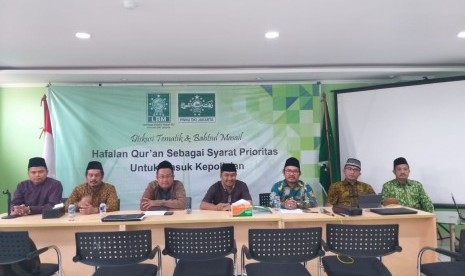 Lembaga Bahtsul Masail Pengurus Wilayah Nahdlatul Ulama (LBM PWNU) DKI Jakarta menggelar Bahtsul Masail tentang hafizh dan demonstrasi.