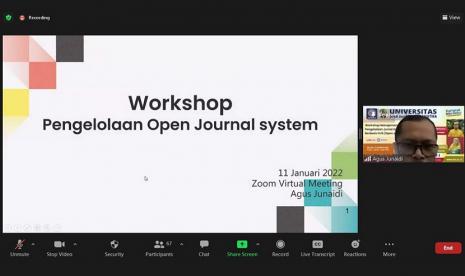 Lembaga Penelitian dan Pengabdian Masyarakat (LPPM) wilayah 3 Universitas BSI (Bina Sarana Informatika) yang terdiri Universitas BSI kampus Purwokerto, Universitas BSI kampus Tegal, Universitas BSI kampus Yogyakarta dan Universitas BSI kampus Solo mengadakan workshop bertajuk Manajemen Pengelolaan Jurnal Ilmiah Berbasis OJS (Open Journal System) pada Selasa, (11/1/2022).