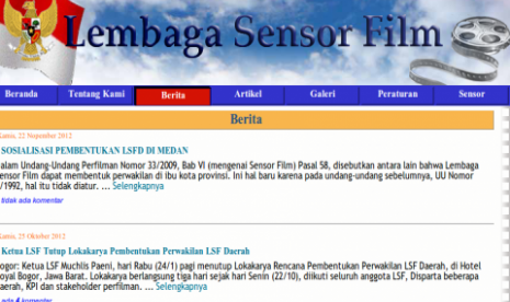 Lembaga Sensor Film (LSF).