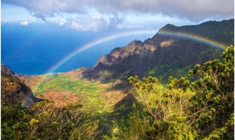 Lembah Kalalau, Hawai, AS