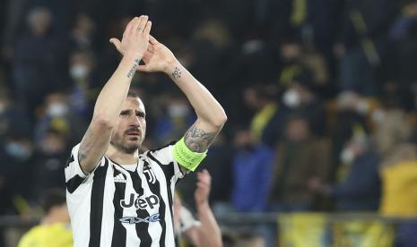 Bek Juventus, Leonardo Bonucci, yang tak lama lagi akan meninggalkan klubnya.