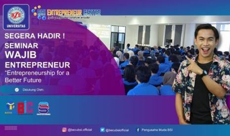 Lewat Seminar Entrepreneur bertajuk Entrepreneurship for a Better Future, yang akan dilaksanakan pada Senin, 30 Oktober 2023 mendatang, BEC ingin mengubah mindest mahasiwa yang awalnya menjadi pekerja untuk jadi pengusaha. 