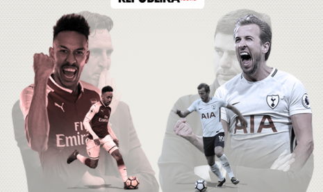 Liga Inggris, Arsenal vs Tottenham Hotspurs.