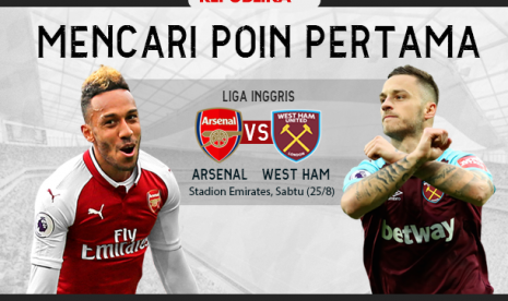 Liga Inggris Arsenal vs West Ham.