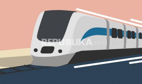 Ilustrasi kereta di IKN.