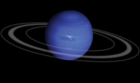 Lingkaran seperti cincin yang mengitari planet Neptunus