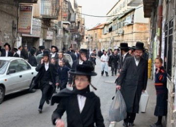 Lingkungan Mea Shearim, di Yerusalem, di mana banyak Yahudi ultra-ortodok bermukim