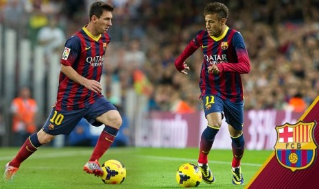 Lionel Messi dan Neymar.