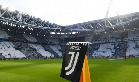 Logo Juventus di Stadion Allianz, Juventus, Turin, Italia.