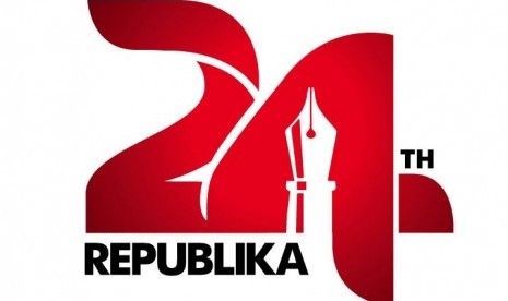 Logo HUT ke-24 Harian Republika