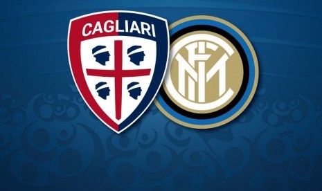 Logo laga Serie A Cagliari Vs Inter Milan