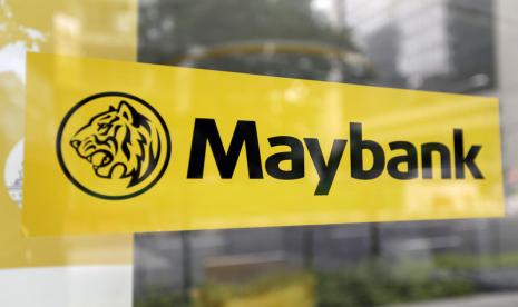 Logo Maybank.  Seorang nasabah kehilangan dana simpanannya di Maybank senilai Rp 20 miliar.