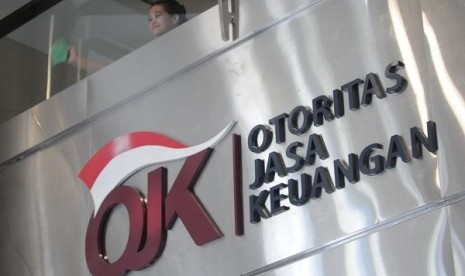 Logo of Financial Service Authority or Otoritas Jasa Keuangan (OJK) in Indonesian language. (illustration)