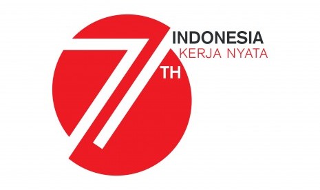 Logo perayaan ulang tahun Republik Indonesia ke-71 tahun.