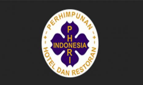 Logo Perhimpunan Hotel dan Restoran Indonesia (PHRI). PHRI mengapresiasi kebijakan PPKM Mikro ketimbang lockdown.