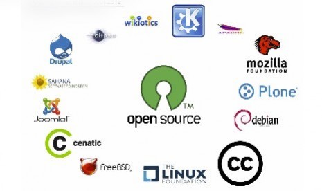 Logo sejumlah aplikasi berbasis open source