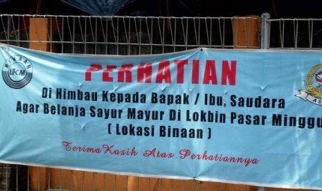 Lokasi binaan pedagang Pasar Minggu