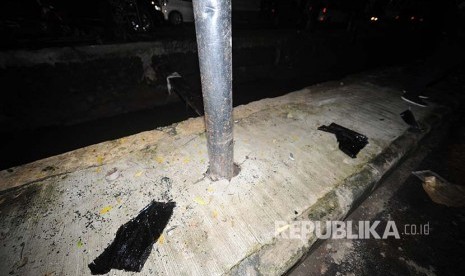 Setya Novanto's car hit electicity pole at Permata Berlina Street, South Jakarta on Thursday (November 16).