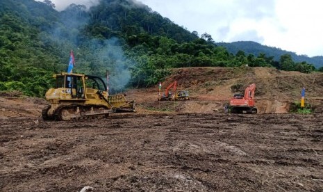 Lokasi pembangunan PLTA Kayan Hydro Energy di Kalimantan Utara yang akan dikunjungi Jokowi, Kamis (18/12). 