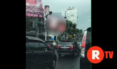 Lokasi reklame videotron porno di kawasan Jakarta Selatan