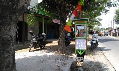 Lokasi tempat warga membakar MA yang diduga mencuri ampli mushola, Muara Bakti, Babelan, Kabupaten Bekasi. 