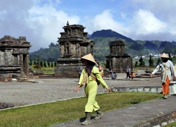 Lokasi wisata Dieng saat kondisi normal