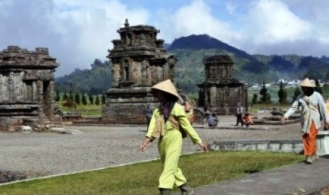 Lokasi wisata Dieng saat kondisi normal