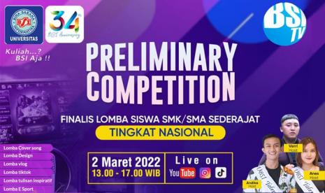 Lomba pada Gebyar HUT BSI ke-34 diikuti oleh lebih dari 1.000 peserta se-Indonesia.