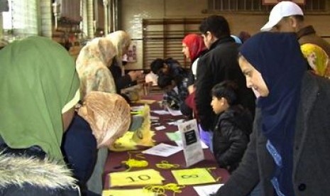 Lomba Spelling Bee yang digelar di Sekolah Muslim Michigan K-2.