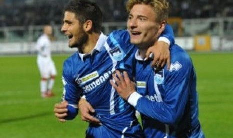 Lorenzo Insigne dan Ciro Immobile.