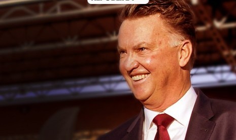 Pelatih timnas Belanda, Louis Van Gaal.