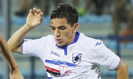 Lucas Torreira saat berkostum Sampdoria.