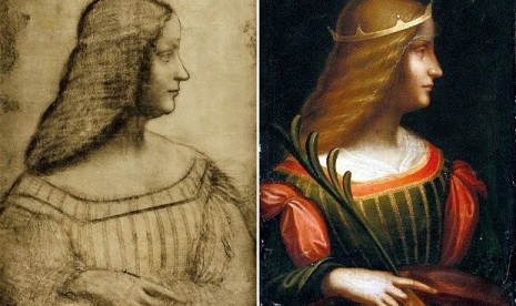 Lukisan Leonardo da Vinci yang menggambarkan Isabella d'Este, seorang wanita bangsawan Renaissance ditemukan di lemari besi Bank Swiss