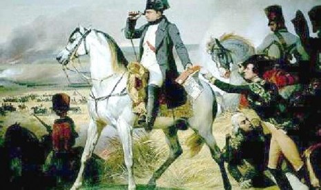 Lukisan Napoleon Bonaparte saat menerima kabar kekalahan di Pertempuran Waterloo