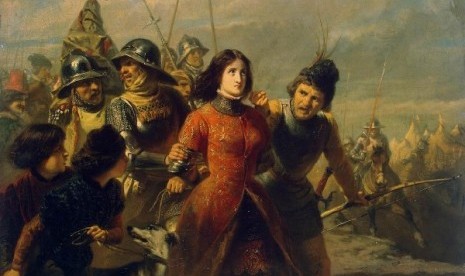 Lukisan penangkapan Jeanne d'arc oleh pasukan Inggris