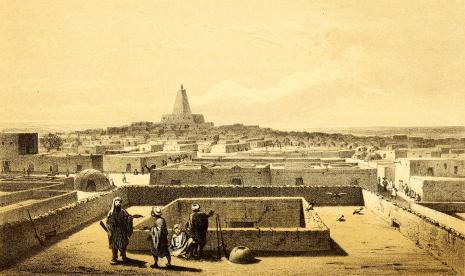 Lukisan tahun 1858 yang menggambarkan Timbuktu.